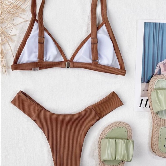 Brown 2-Piece Bikini - Picture 3 of 9